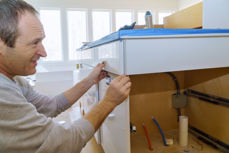 Wood Cabinet Installation